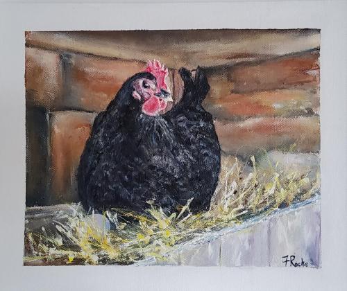 Feeling clucky! by artist Fiona Roche